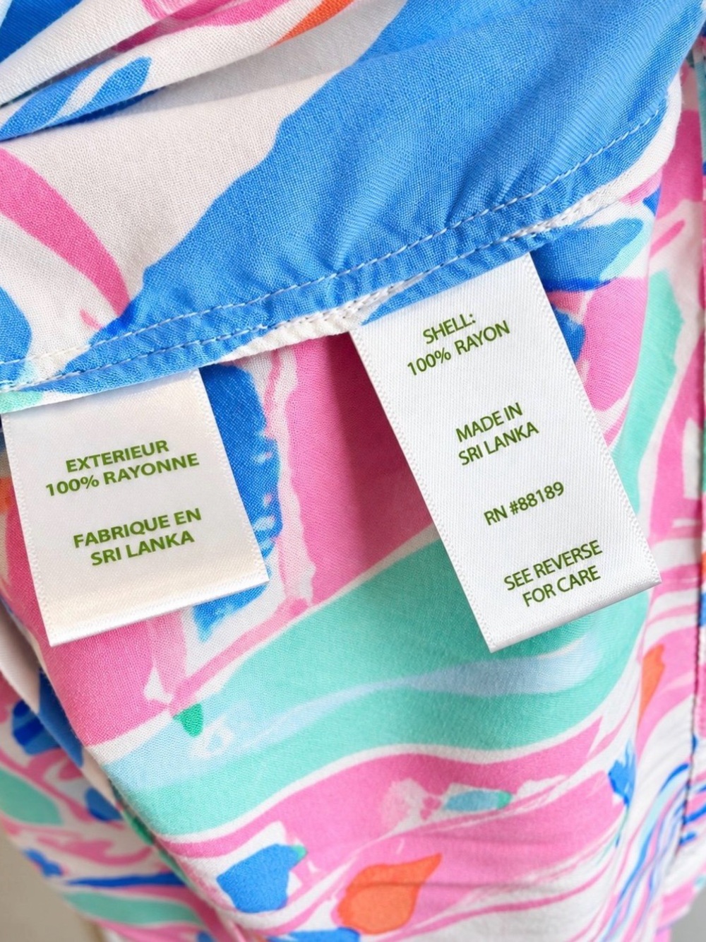 Lilly Pulitzer Sarasota Tunic Dress Out To Sea Print Pink Blue Green Women’s S - Picture 5 of 6